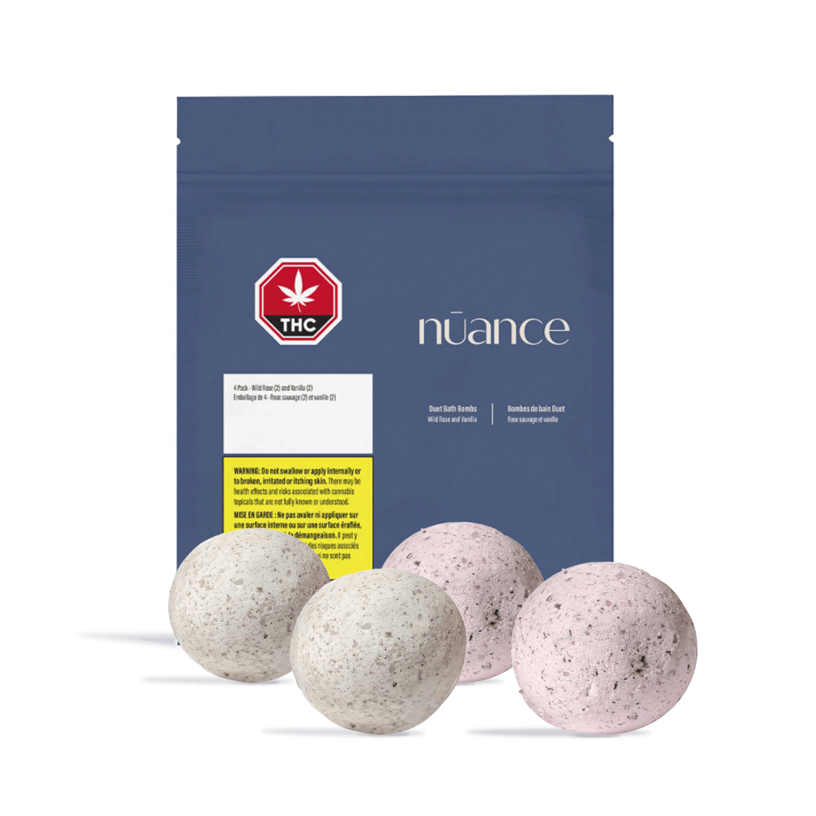 Duet Bath Bombs - Wild Rose & Vanilla