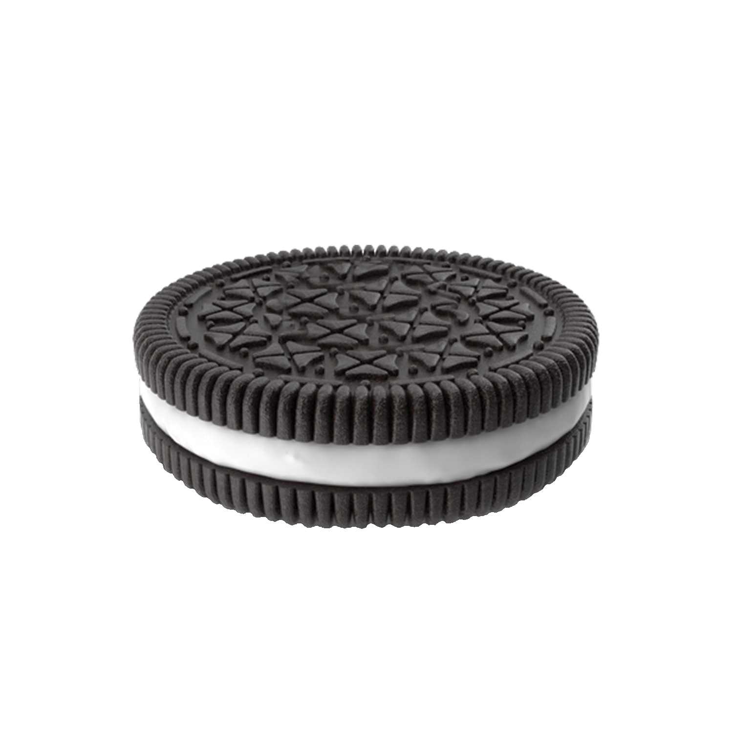 Vanilla Double Stuffed Chocolate Cookie