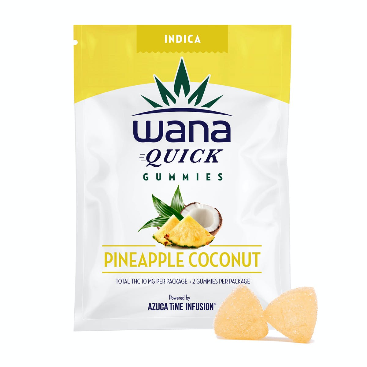 Pineapple Coconut Indica Sour Gummies